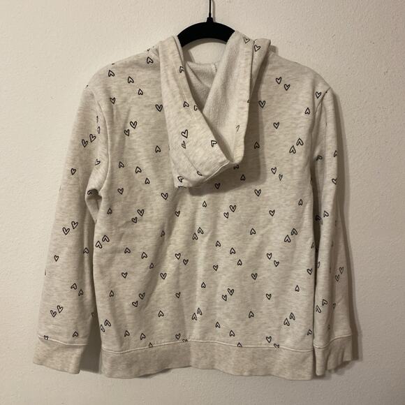 Cat and Jack Girls 14 Zip Hoodies Lot of 4 Galaxy, Butterflies, Hearts, Flowers - Picture 8 of 16